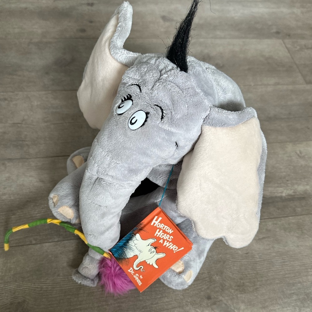 Dr. Seuss Horton Hears a Who Plush & Book Macy's 2008 14" Limited Edition - Picture 2 of 15